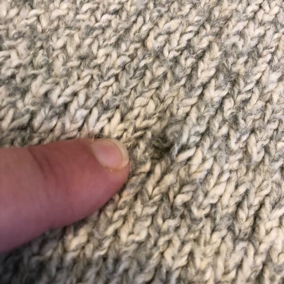 Cabi Tilt tan gray color block v neck snap front cardigan size Small #3886 - Picture 7 of 15